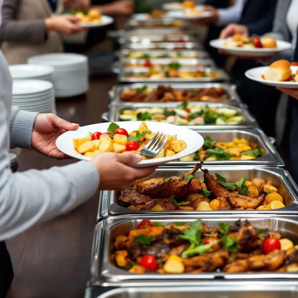 pessoas-servindo-buffet-empresa